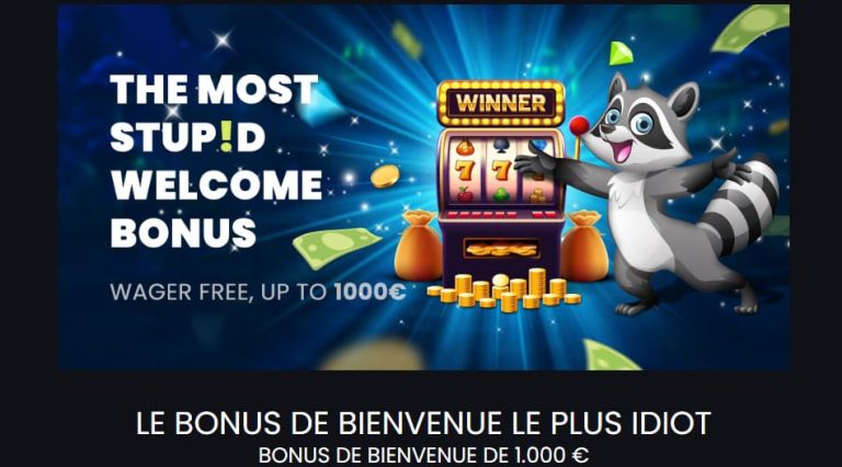 Stupid Casino bonus bienvenue